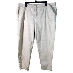 Cato Est 1946 Khaki Classic Straight-Leg Chino Pants Sz 22 Uniform Work